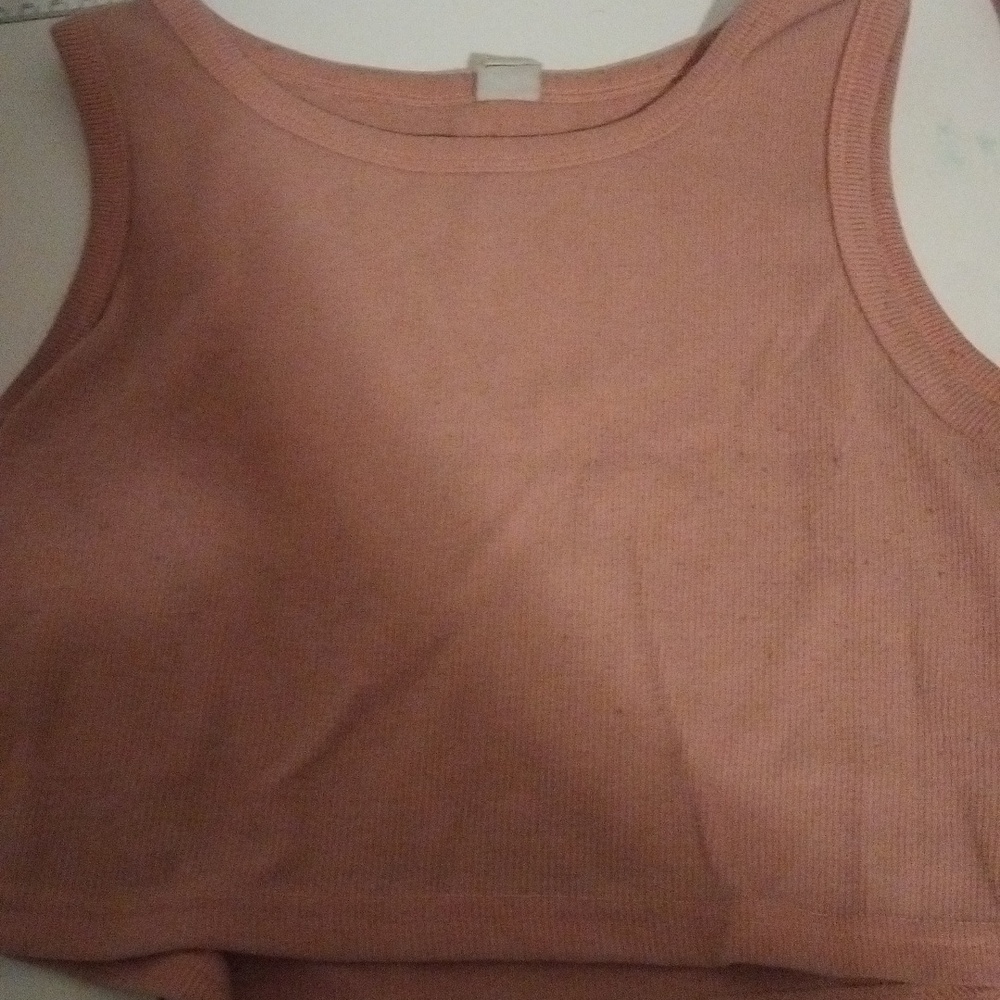 Salmon/pink crop top
